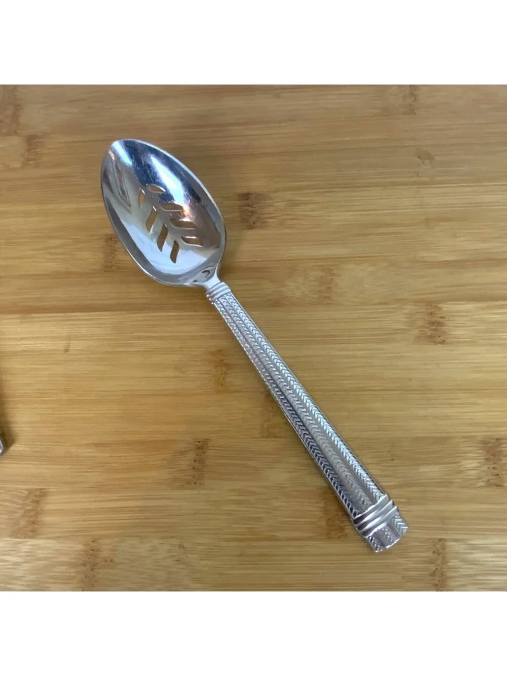 Ralph Lauren Wainwright Stainless Steel Slotted Serving Spoon 1991 Made in Japan